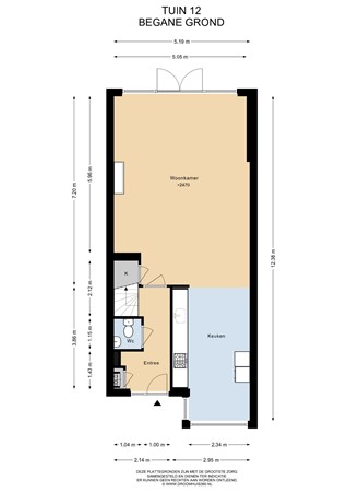 Floorplan - Tuin 12, 1431 LW Aalsmeer
